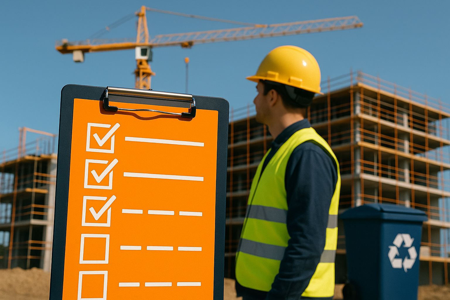 Conformité chantier 2025 — Guide pratique unifié : documents obligatoires, PPSPS, RE2020 et gestion des déchets