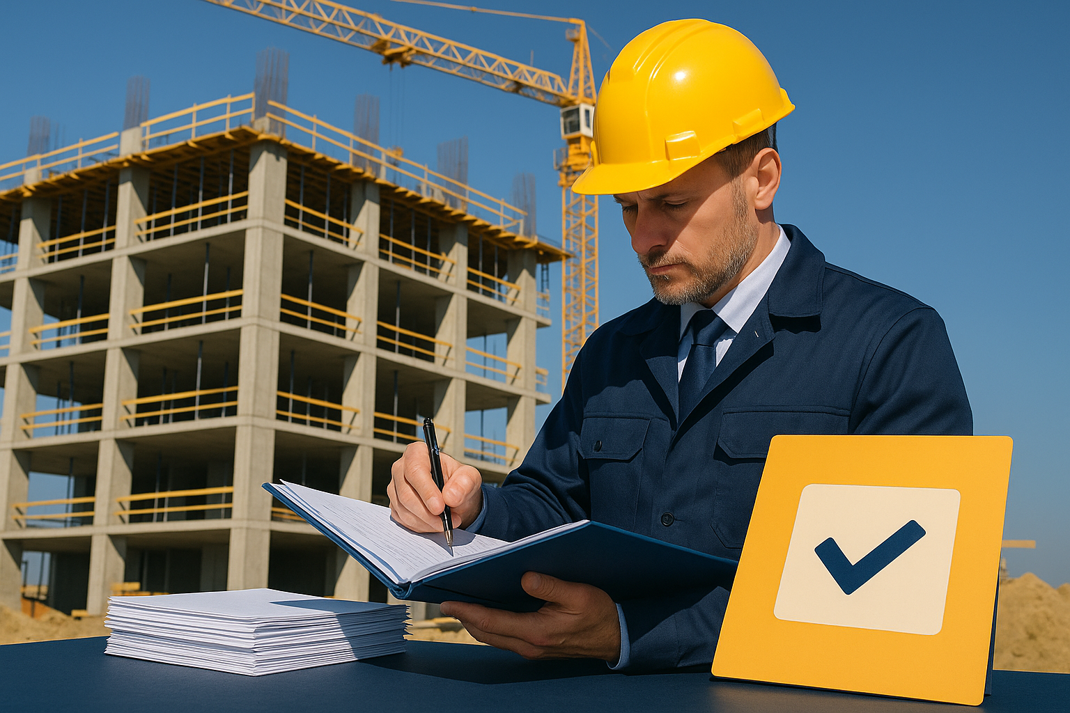 Contrôle conformité chantier 2025: éviter les sanctions avec un dossier béton (RE2020, CEE P6, RGE)