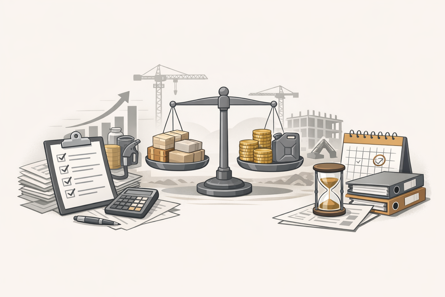 Hausse des prix matériaux et carburant : checklist opérationnelle BTP